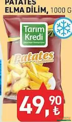 TARIM KREDİ DONDURULMUŞ PATATES ELMA DİLİM 1000 G TARIM KREDİ DONDURULMUŞ PATATES ELMA DİLİM 1000 G